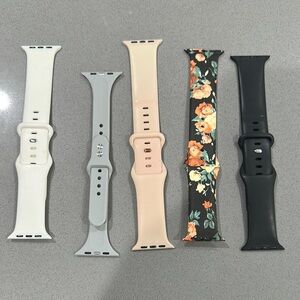 Stylish Floral and Solid Color Watch Bands. Fits 44MM